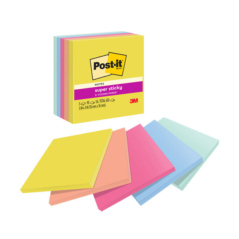 Post-It SSNotes 654-5SSJOY Pk5 - Wholesales Supply