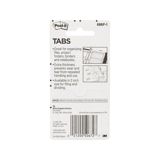 Post-It Tabs 686F-1 Pk24 Bx6 - Wholesales Supply