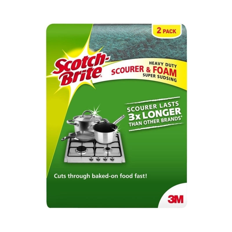 SB H/Duty Scour Sponge Pk2 Bx6 - Wholesales Supply
