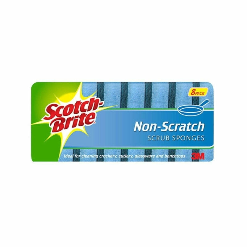 SB Scrub Sponge NoScratch Pk8 - Wholesales Supply