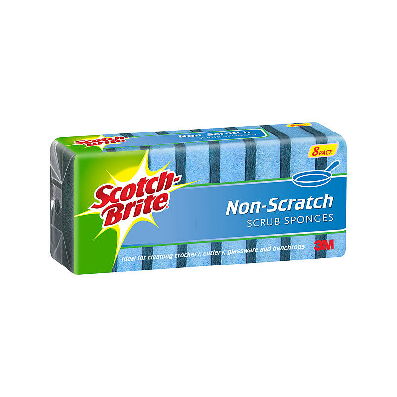 SB Scrub Sponge NoScratch Pk8 - Wholesales Supply