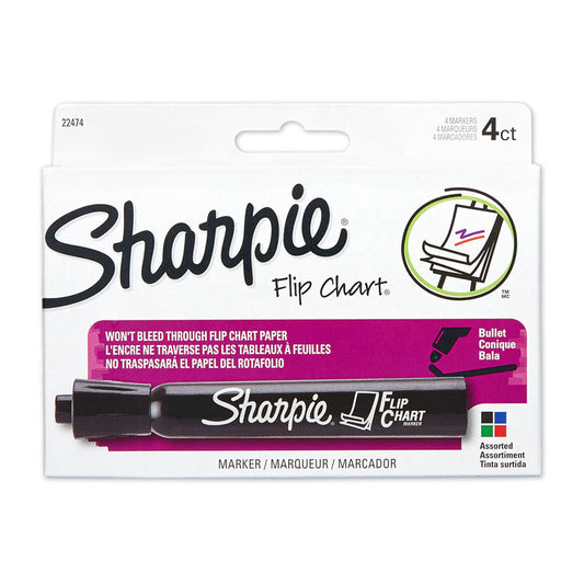 SH Flip Chart Markers Asst Pk4 - Wholesales Supply