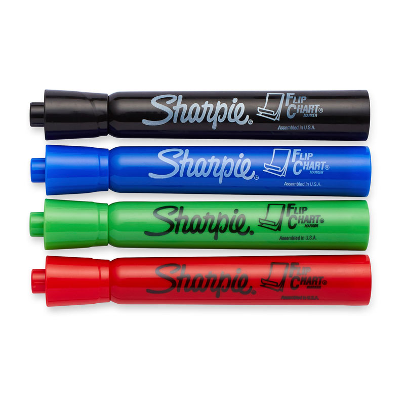 SH Flip Chart Markers Asst Pk4 - Wholesales Supply