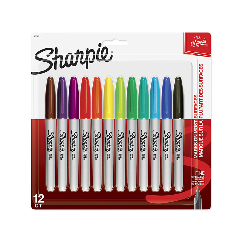 Sharpie Fine Assorted Pk12 - Wholesales Supply