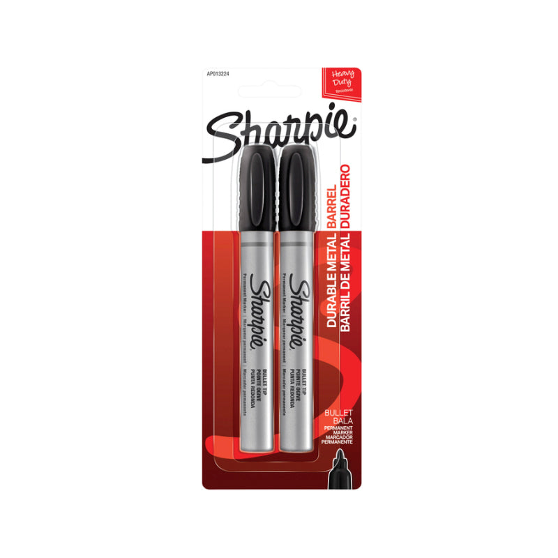 Sharpie Metal Bullet Pk2 Blk - Wholesales Supply