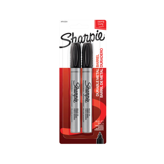 Sharpie Metal Bullet Pk2 Blk - Wholesales Supply