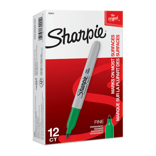 Sharpie Perm Markr FP Grn Bx12 - Wholesales Supply