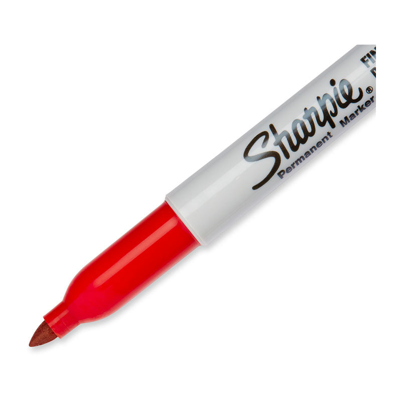 Sharpie Perm Mrkr FP Red Bx12 - Wholesales Supply
