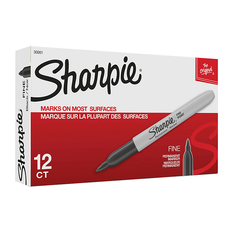 Sharpie Prm Mrk FP Blk NP Bx12 - Wholesales Supply