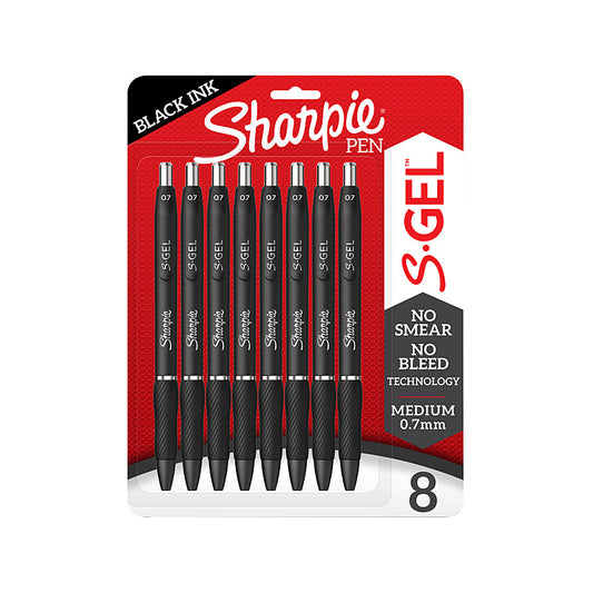 Sharpie RetrPen 0.7 Black Pk8 - Wholesales Supply