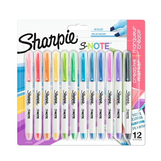 Sharpie S-Note Mrkrs Pk12 Bx12 - Wholesales Supply