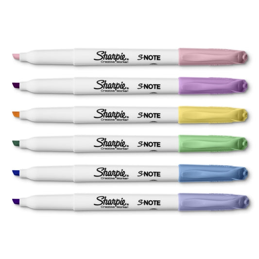 Sharpie S-Note Pastel Pk6 Bx6 - Wholesales Supply