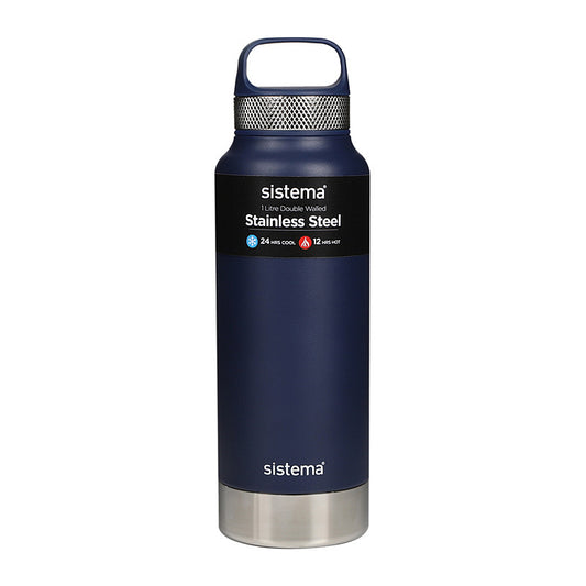 Sistema 1L S/Steel Bottle Asst - Wholesales Supply