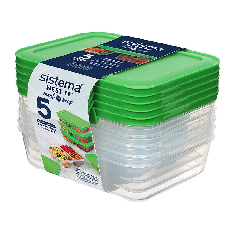 Sistema 870ml Meal Nest It Pk5 - Wholesales Supply