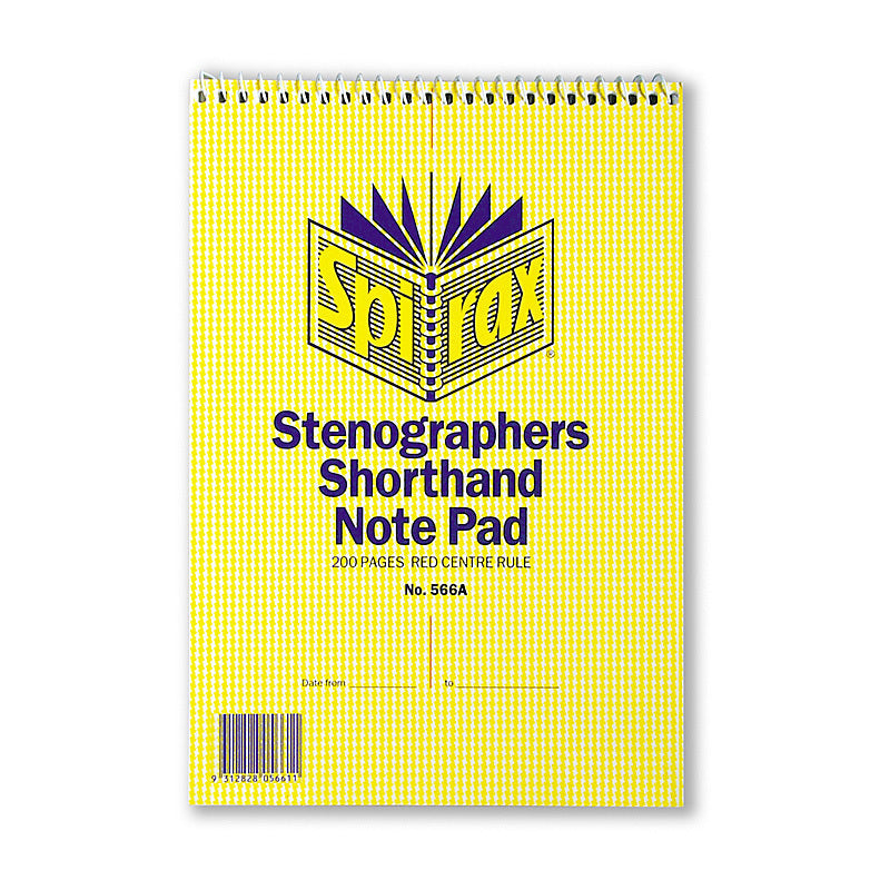 Spirax 566A N/book Steno Pk10 - Wholesales Supply