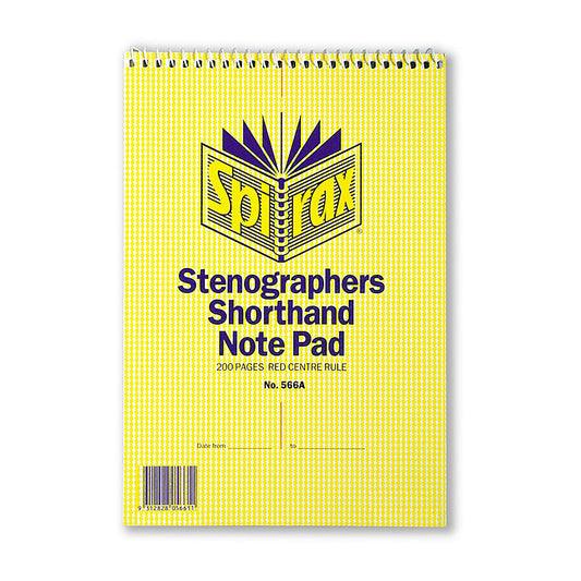 Spirax 566A N/book Steno Pk10 - Wholesales Supply