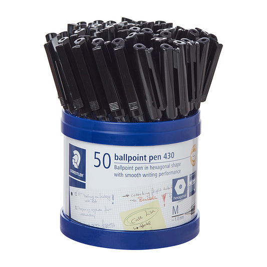 Staed Ballpoint430 M Blk Cup50 - Wholesales Supply