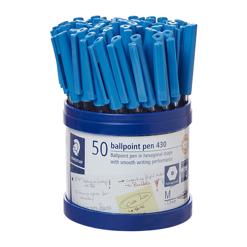 Staed Ballpoint430 M Blu Cup50 - Wholesales Supply