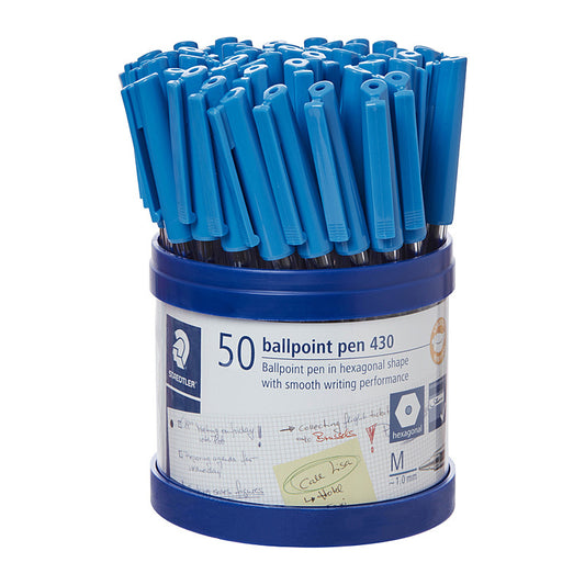 Staed Ballpoint430 M Blu Cup50 - Wholesales Supply