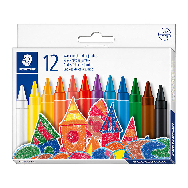 Staed Jumb Rd Wax Crayon Bx12 - Wholesales Supply