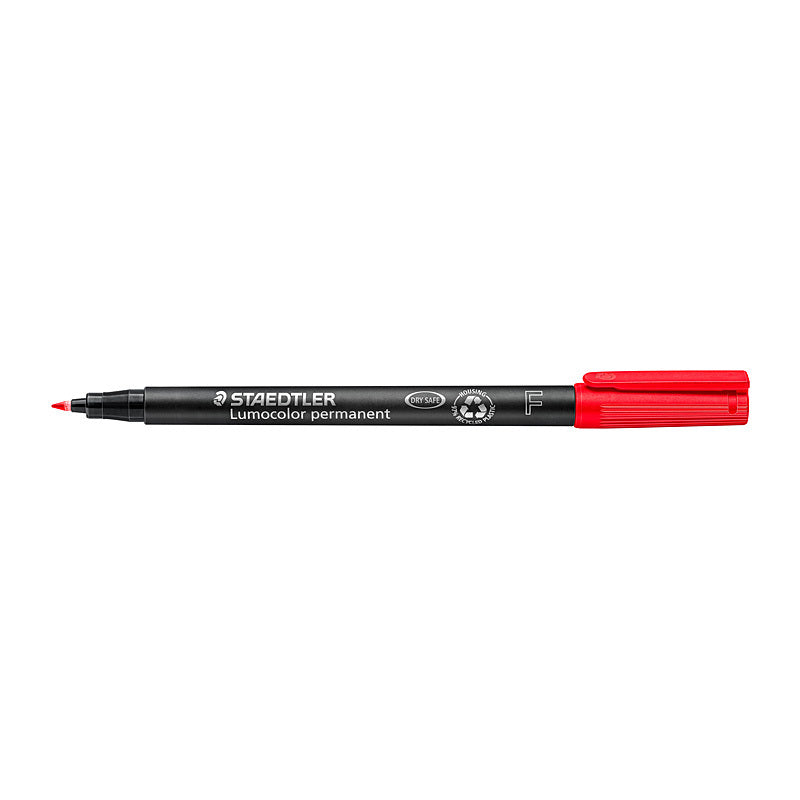 Staed Perm Marker Fin Red Bx10 - Wholesales Supply