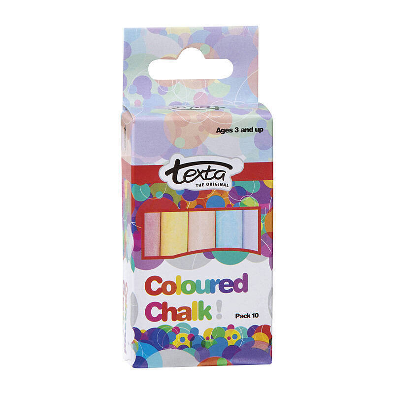 Texta Chalk Colours Pk10 - Wholesales Supply