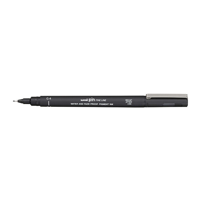 uni Pin FineLiner 0.4 Blk Bx12 - Wholesales Supply