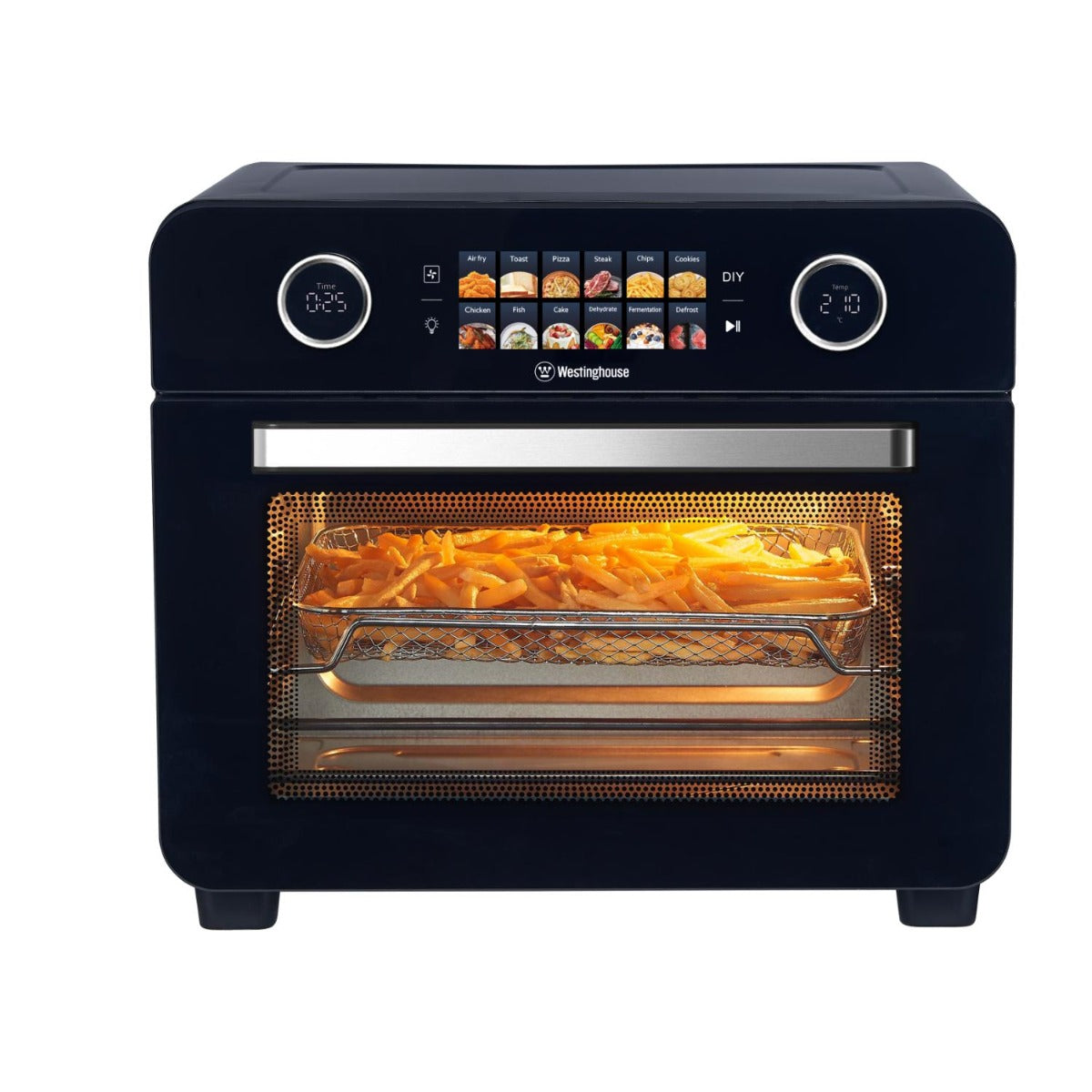 Westinghouse - 2200W 25L Digital Benchtop Air Fryer Oven - Black