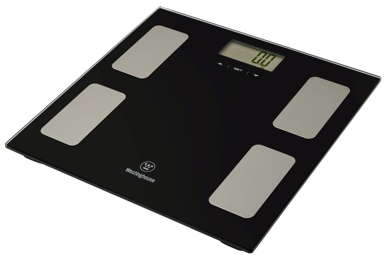 Westinghouse - Digital Personal Body Fat/Hydration Scales - Black