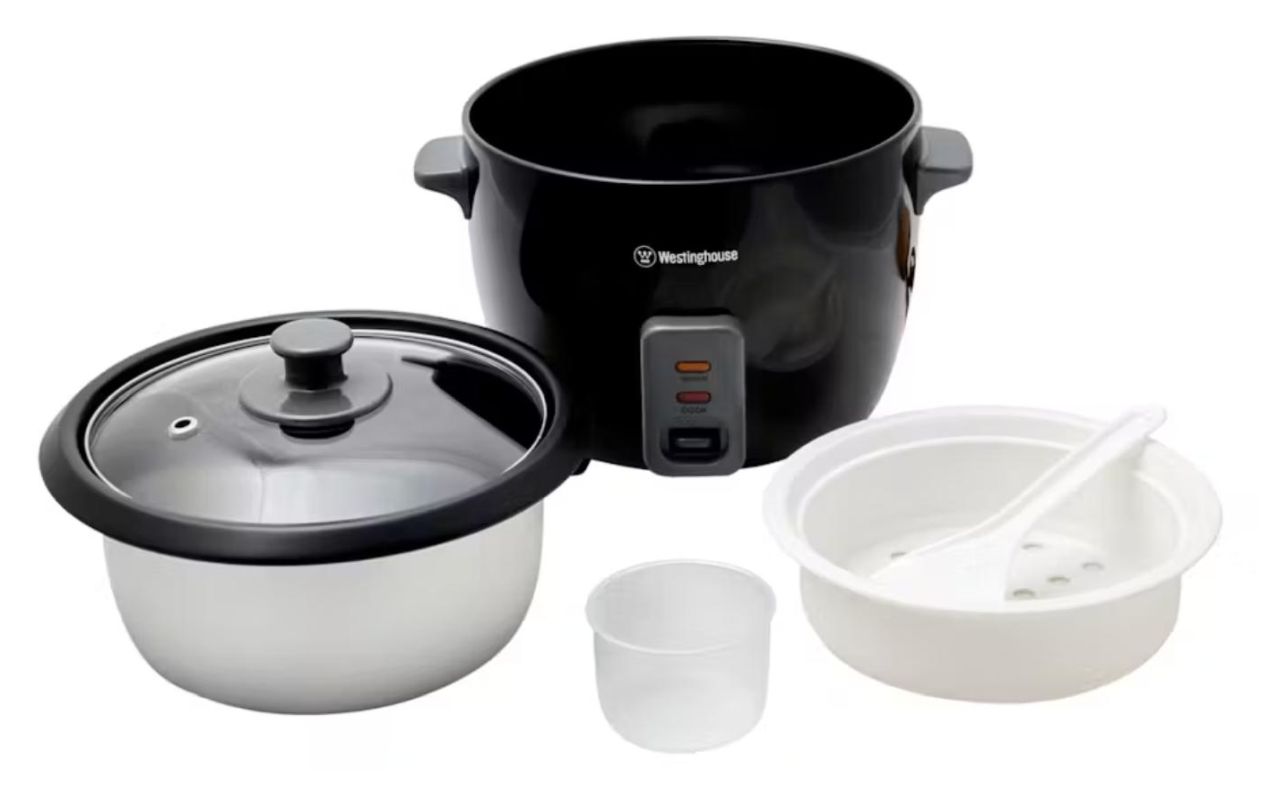 Westinghouse - 5 Cup Rice Cooker Keep Warm Function - Black