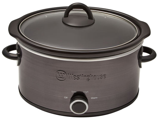 Westinghouse - 3.5L Slow Cooker Black/Stainless Steel