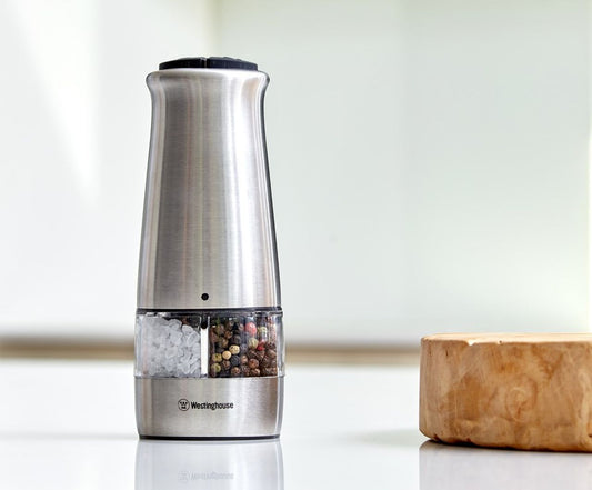 Westinghouse - 2 in 1 Electric Salt and Pepper Mill - S/S