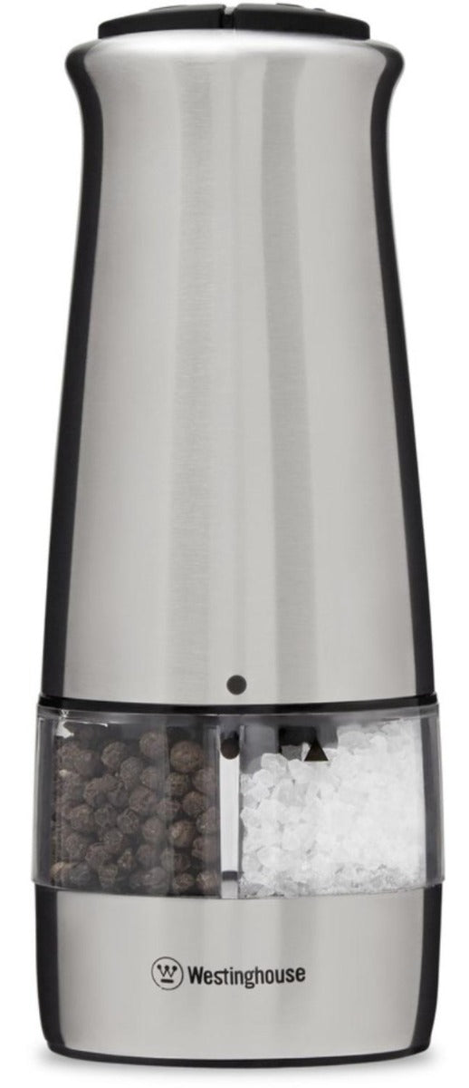Westinghouse - 2 in 1 Electric Salt and Pepper Mill - S/S