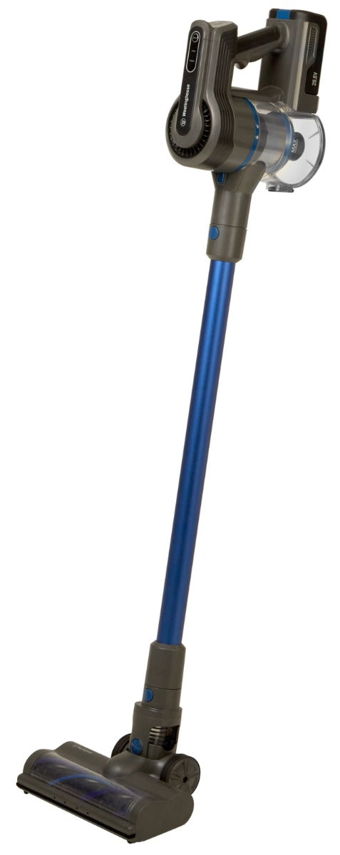 Westinghouse - 300W Cordless Stick Vac w Motorised Head & HEPA filter - Silver & Blue