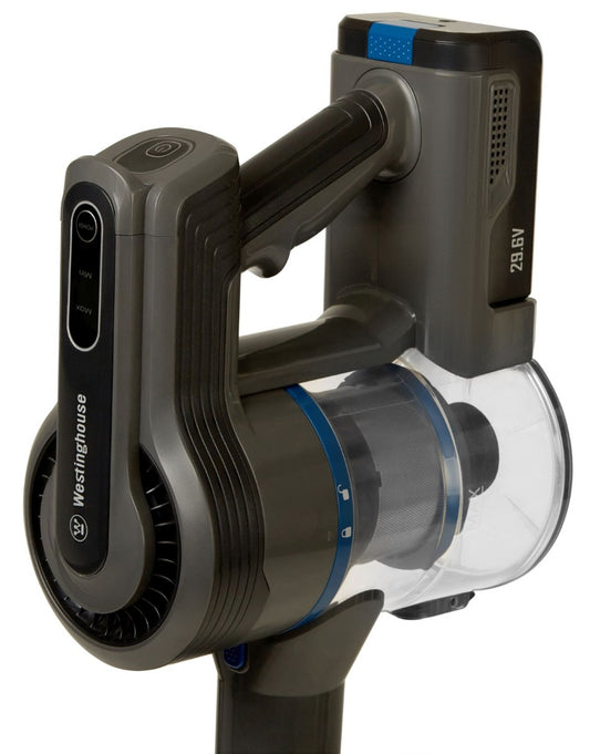 Westinghouse - 300W Cordless Stick Vac w Motorised Head & HEPA filter - Silver & Blue